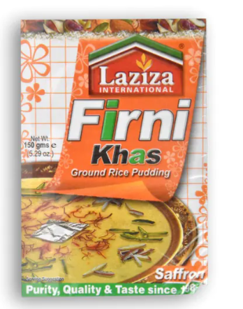 LAZIZA Firni Khas Ground Rice Pudding Saffron 5.29 OZ
